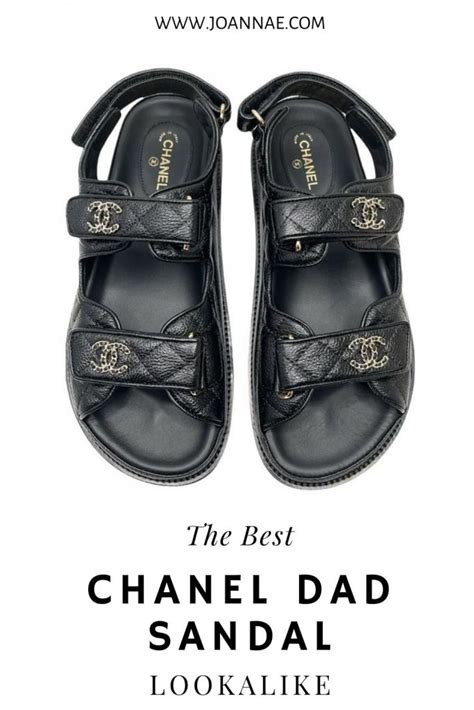 chanel sandal dupe amazon|chanel dad sandals black.